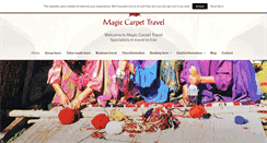 Desktop Screenshot of magiccarpettravel.co.uk