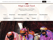 Tablet Screenshot of magiccarpettravel.co.uk